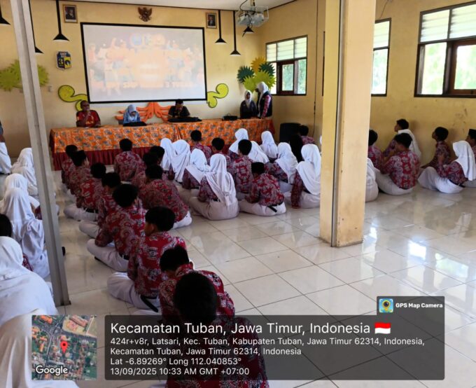 Pembentukan Kader Sekolah Bersinar "Bersih Narkoba" di UPT SMP Negeri 3 Tuban