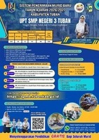 SPMB 2026/2027 RESMI DIBUKA! - Saatnya Bergabung dengan UPT SMP Negeri 3 Tuban "Unggul, Religius, Peduli dan Berbudaya Lingkungan”