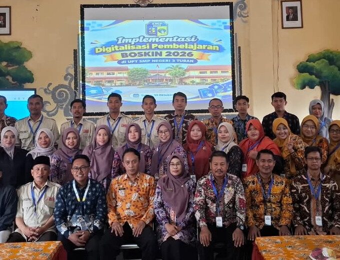 UPT SMP NEGERI 3 TUBAN MENJADI TUAN RUMAH KEGIATAN IMPLEMENTASI DIGITALISASI PEMBELAJARAN TAHUN 2026