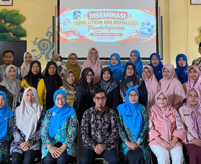 UPT SMP Negeri 3 Tuban Selenggarakan Diseminasi SPMI, Literasi Numerasi, dan Digitalisasi Pembelajaran